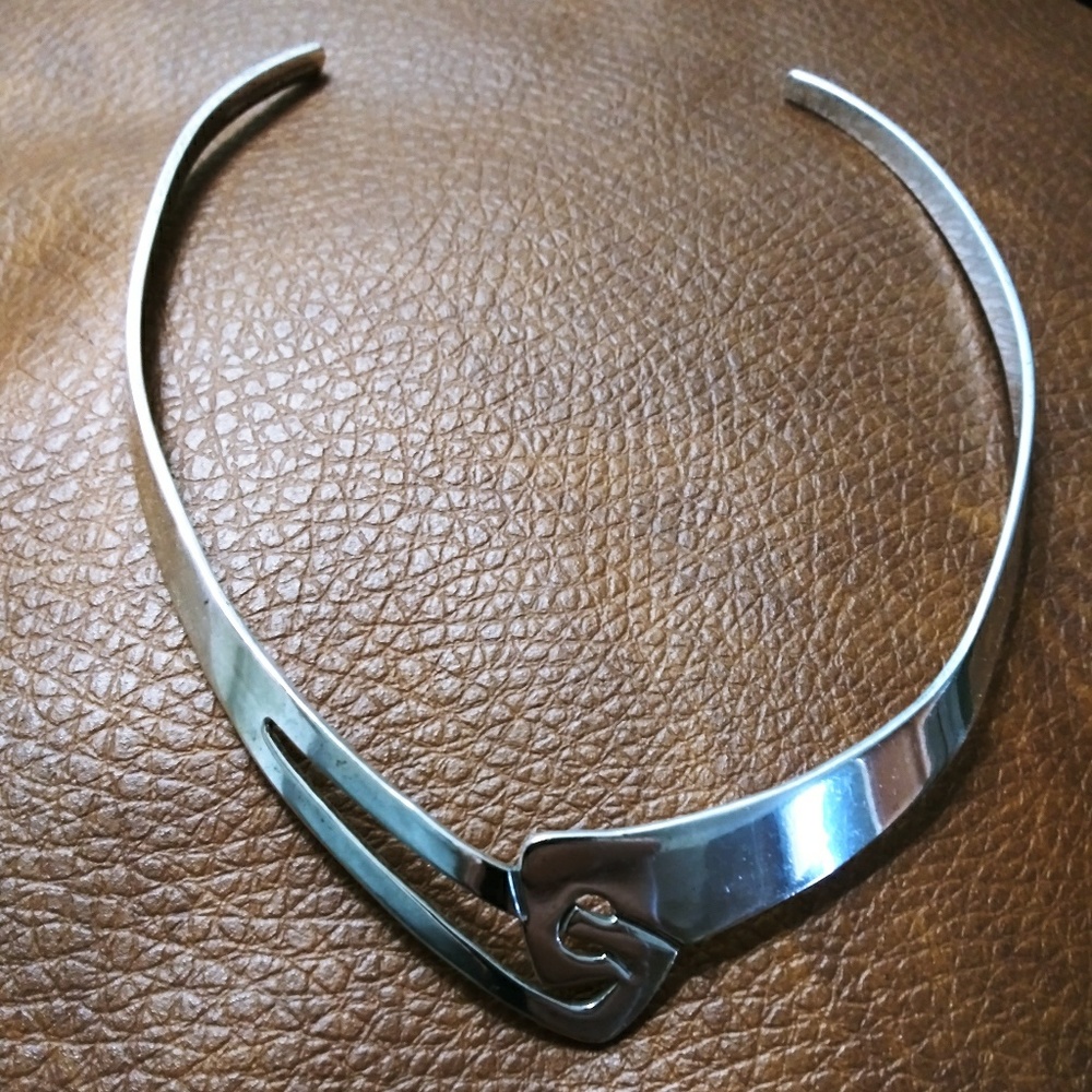 Sterling Silver Collar Necklace